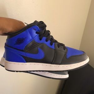 Hyper blue Jordan 1s